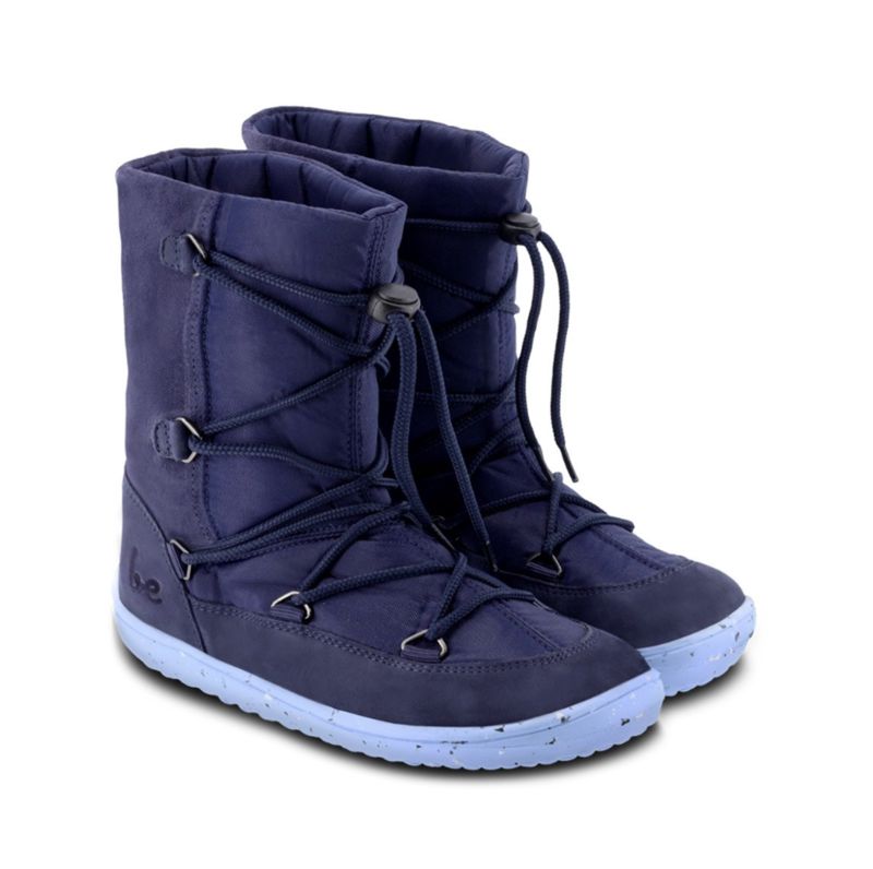 Be Lenka Snowfox Kids 2.0 Dark & Light Blue - Lederstiefel, Boot, wasserdicht, warm gefüttert