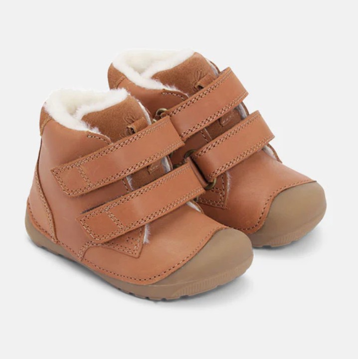 Bundgaard Barefoot Petit Mid Winter Strap Cognac