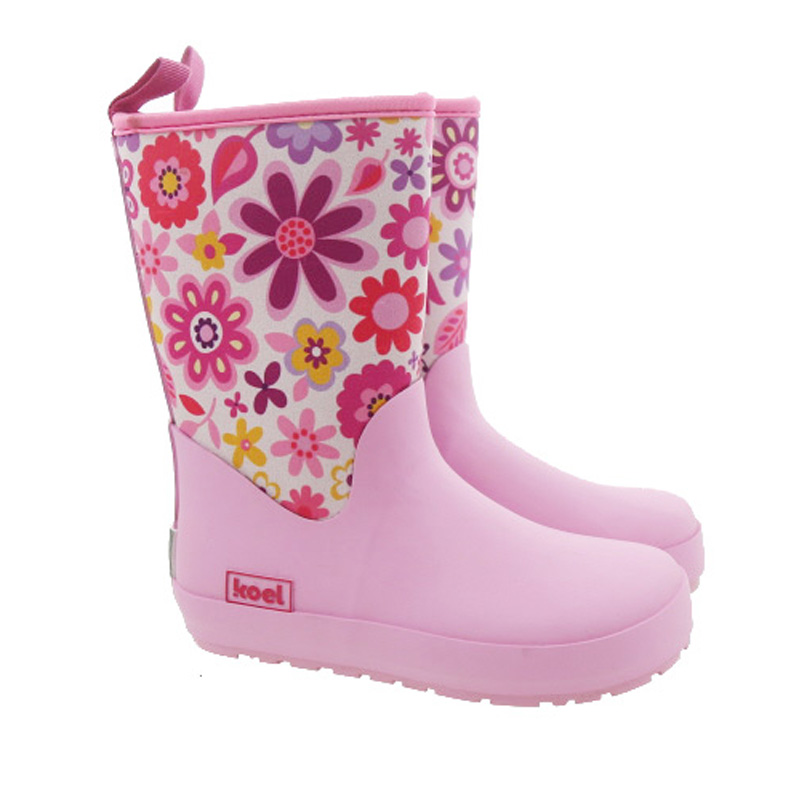 Koel Gummistiefel Neopren Wellie - Flowers Fuchsia